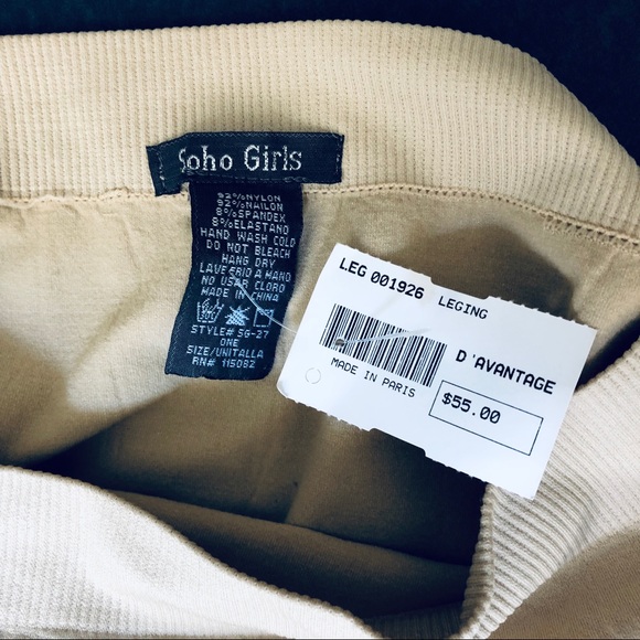 Tan Soho Girl Leggings. - Picture 4 of 4